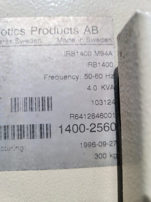 Kompaktschweißzelle ABB IRB 1400 mit Handrehtisch und Schweißgerät 315A, Reiniger