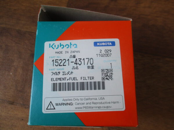 Kubota Kraftstofffilter 15221-43170
