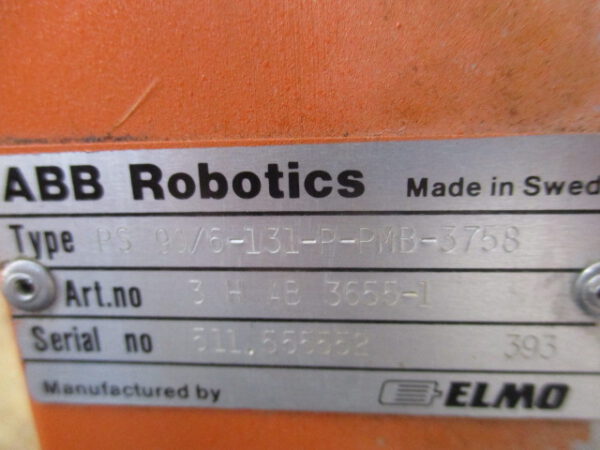 ABB Robotics Servomotor 3HAB3655-1 (PS90/6-131-P-PMB-3758)