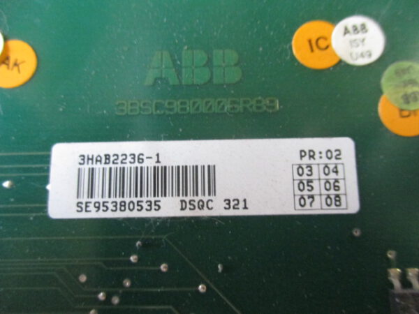 ABB Robotics DSQC 321 (3HAB2236-1) Memory Expansion Board 4MB