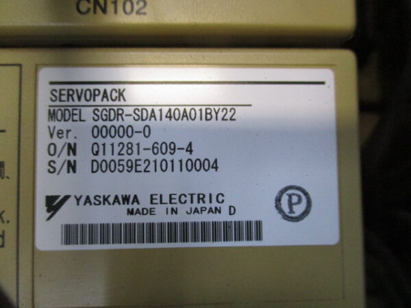 Yaskawa Motoman Servo Unit SGDR-EA1400N (R11309-327-9) inkl. SGDR-C0A040A01B inkl. SGDR-SDA060A01B inkl. SGDR-SDA140A01BY22