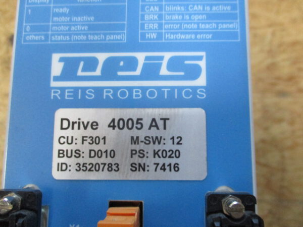 Reis Robotics Drive 4005 AT ID: 3520783