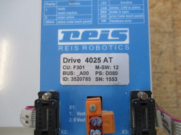Reis Robotics Drive 4025 AT ID: 3520785