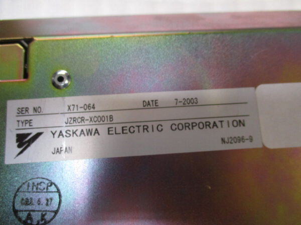 Yaskawa Motoman JZRCR-XC001B Servo Controller