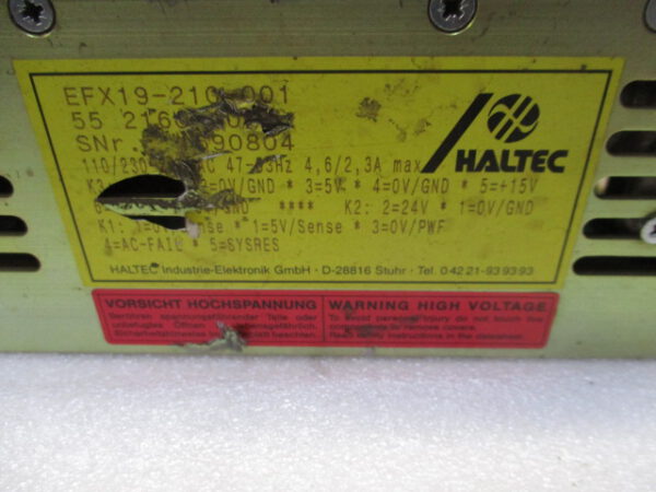 Haltec EFX 19-210-001 Netzteil Power Supply