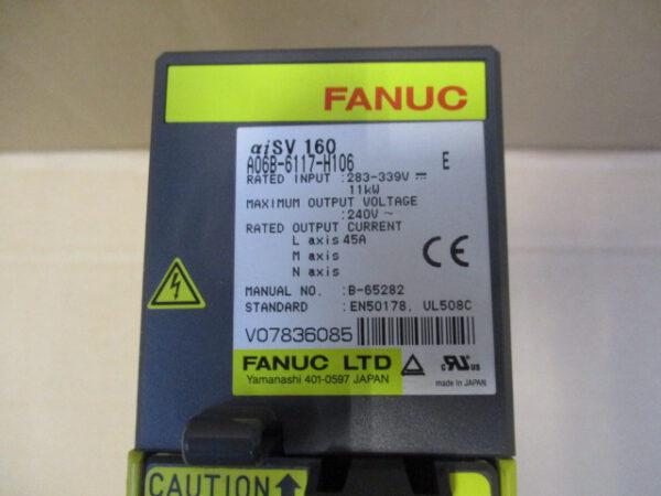 Fanuc A06B-6117-H106 aisV160 Servoverstärker