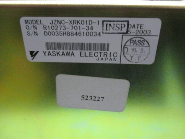 Yaskawa Motoman JZNC-XRK01D-1 YASNAC CN05