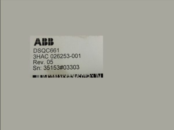 ABB Robotics DSQC661 (3HAC026253-001) Power Supply